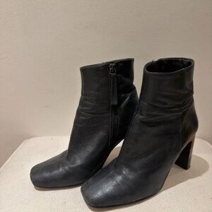 Boots Black Heeled Ankle Boots